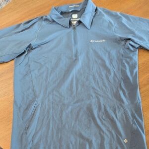 Columbia Blue Performance Polo Shirt-like New!